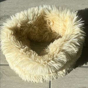 LOFT Faux Fur Tube Scarf with Sequins